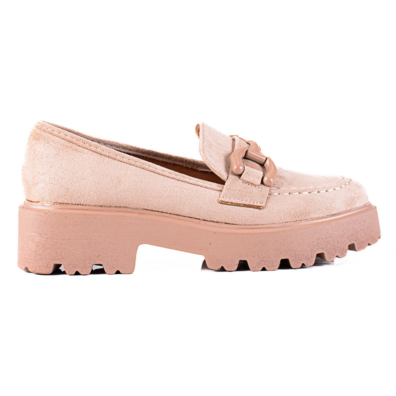 Chaussures en daim beige de Vinceza