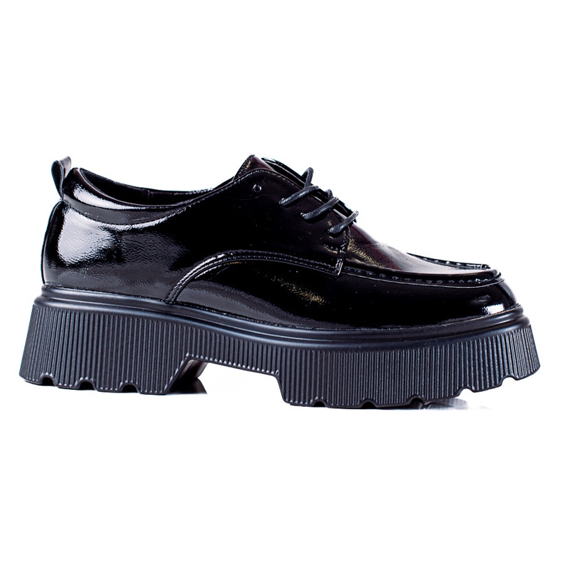 Chaussures Vinceza laquées noires le noir