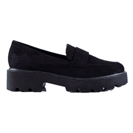 Chaussures en daim noir Shelovet le noir Chaussures en daim noir Shelovet le noir