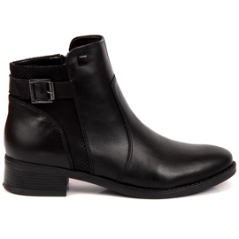 Bottes en cuir pour femmes Dolce Pietro 0892 noir