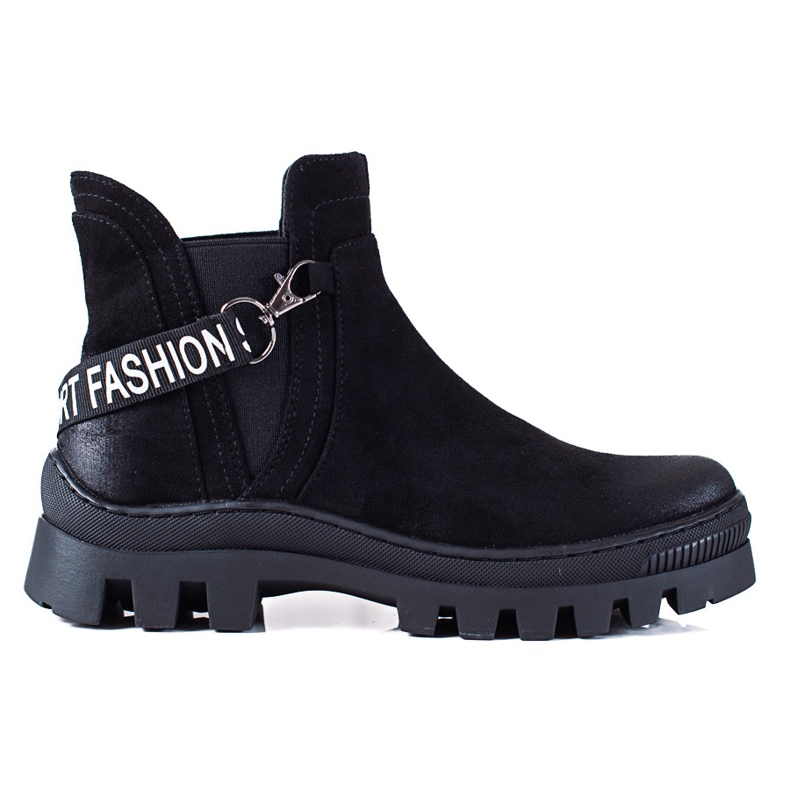 W. Potocki Travailleurs Potocki en daim noir le noir