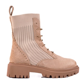SHELOVET Sacs noués en daim beige