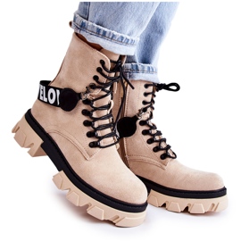 PS1 Bottes Hautes En Daim Avec Réchauffement Danity Beige brun