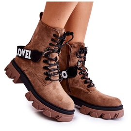 PS1 Bottes Hautes En Daim Avec Réchauffement Danity Marron brun