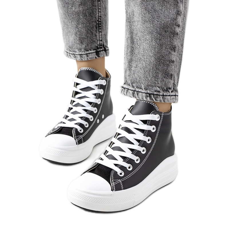 PA1 Baskets cheville Copples noires le noir