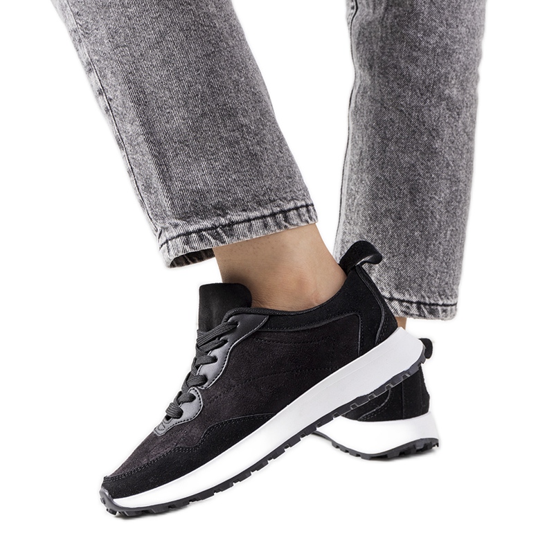 Baskets femme Buoro noires le noir