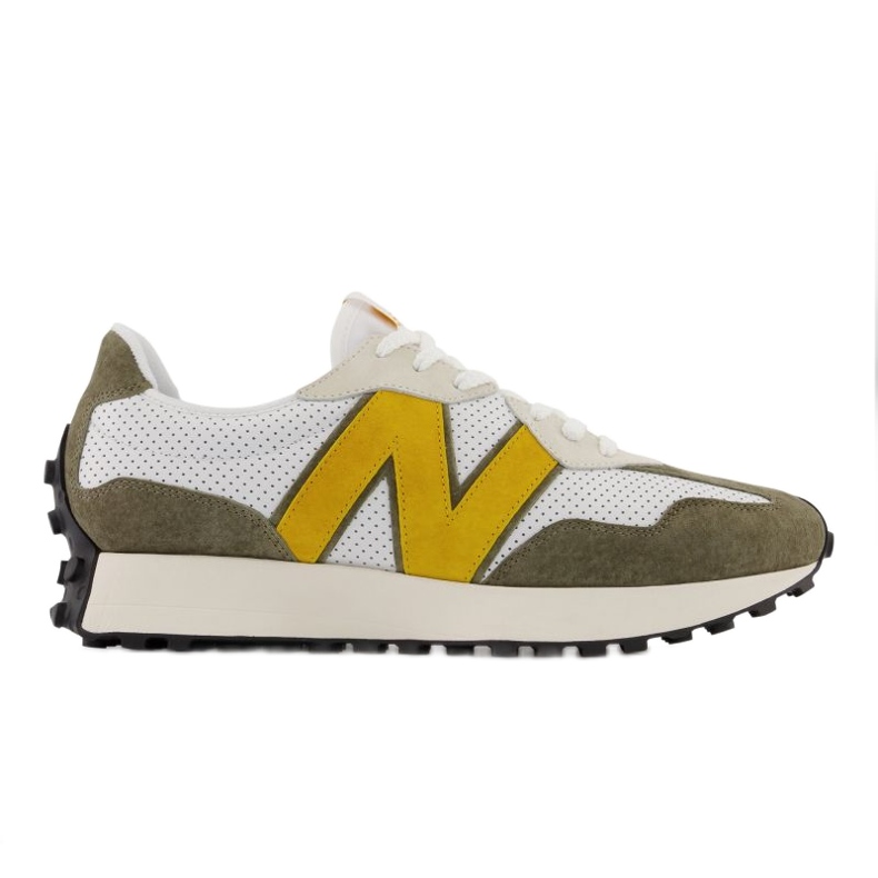 Chaussures New Balance M MS327PO blanche brun Chaussures New Balance M MS327PO blanche brun
