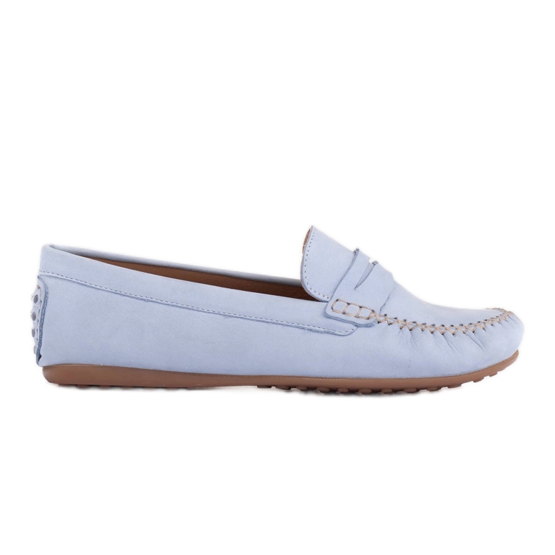 Marco Shoes Mocassins classiques en cuir souple bleu Marco Shoes Mocassins classiques en cuir souple bleu