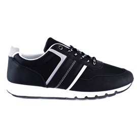 Chaussures de sport confortables Shelovet noires pour hommes