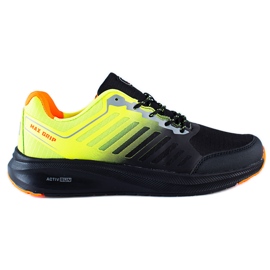 Chaussures de sport pour hommes DK noir jaune