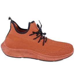SHELOVET Chaussures de sport fitness rouges pour hommes SHELOVET Chaussures de sport fitness rouges pour hommes