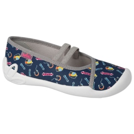 Befado chaussures pour enfants 116Y313 bleu marin multicolore