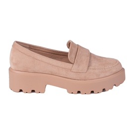 Chaussures en daim beige Shelovet