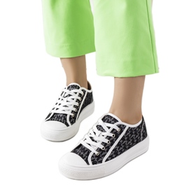 Baskets Chelms noires le noir