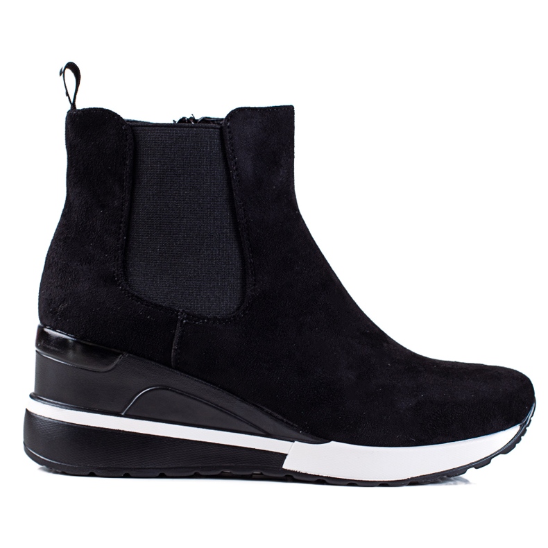 Bottes de sport pour femmes Vinceza sur un coin noir le noir Bottes de sport pour femmes Vinceza sur un coin noir le noir