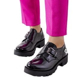 Chaussures à lentilles noires le noir