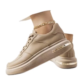 Baskets Staplet marron brun kaki vert
