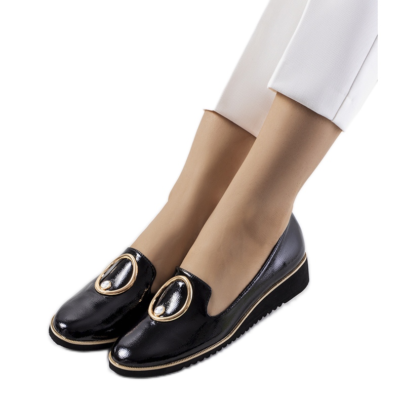 Chaussures Kadyro laquées noires le noir