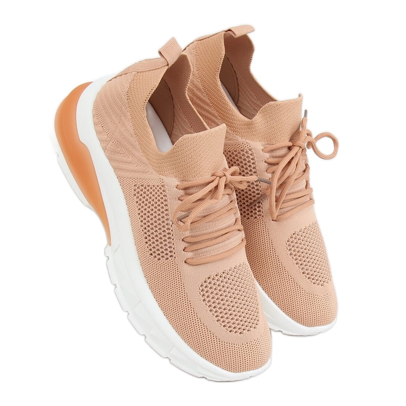 Chaussettes Elias Camel chaussettes brun