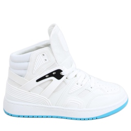 Baskets montantes Pall blanches multicolore