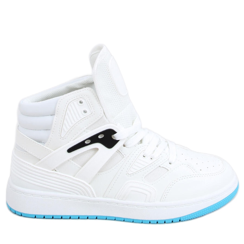 Baskets montantes Pall blanches multicolore