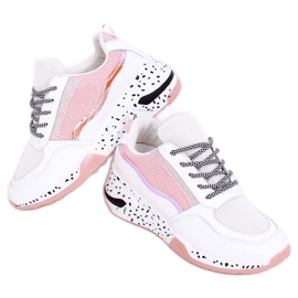 Chaussures de sport femme Milano Pink blanc rose