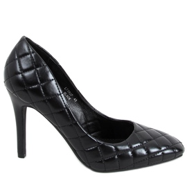 Escarpins femme Modi Black matelassés noir