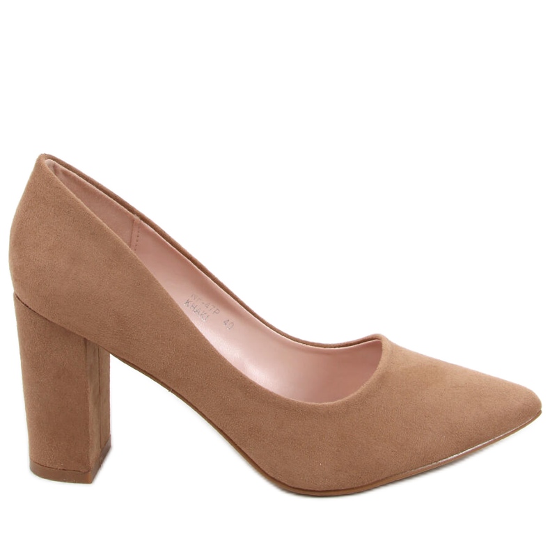 Escarpins sur le poteau d'Aria Khaki beige