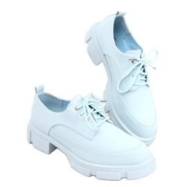 Mocassins semelles hautes Unna Bleu
