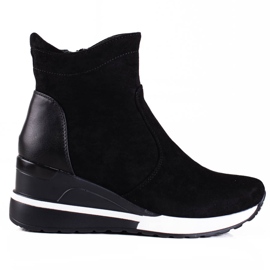Bottes de sport pour femmes Vinceza sur une plate-forme noire