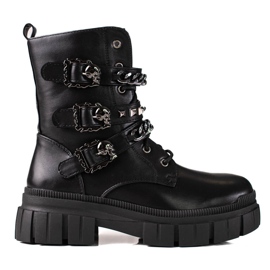 Bottes rock femme Shelovet noir