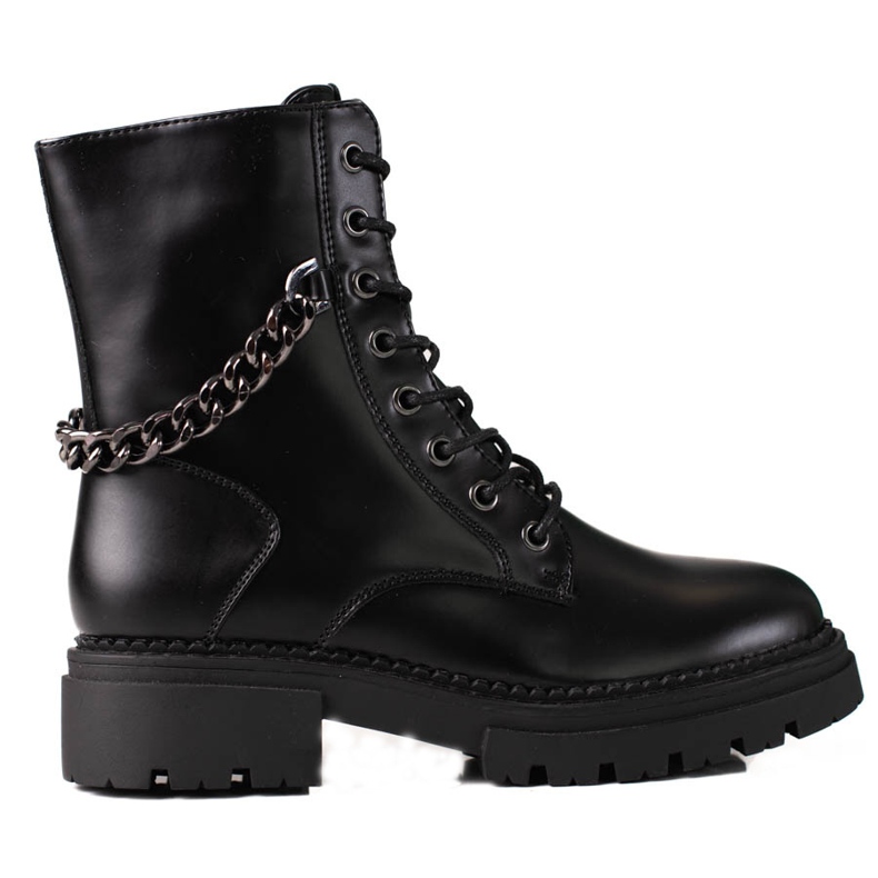 Sacs noirs pour dames avec une chaîne Shelovet sur une plate-forme épaisse le noir Sacs noirs pour dames avec une chaîne Shelovet sur une plate-forme épaisse le noir