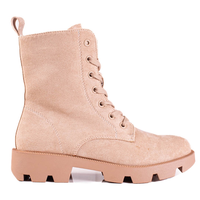Sacs à lacets en daim Shelovet pour femmes, beige