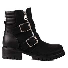 Sacs pour femmes Shelovet noirs avec fermetures éclair le noir