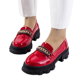 Chaussures Alcione laquées rouges