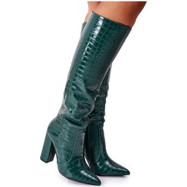 WD1 Bottes à la mode sur une barre de constance verte