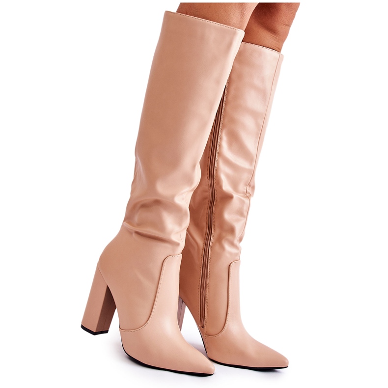 WD1 Bottes Classiques On A Bar Nude Mayra beige