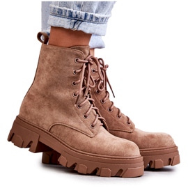 PG1 Bottes Chaudes En Daim Workers Marron Darvin brun