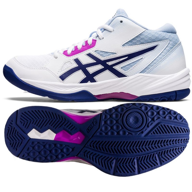 Asics Gel-Task Mt 3 W 1072A081 101 chaussures de volley-ball blanche blanche