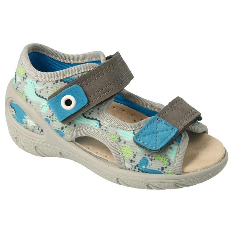 Befado chaussures pour enfants pu 065X164 bleu gris