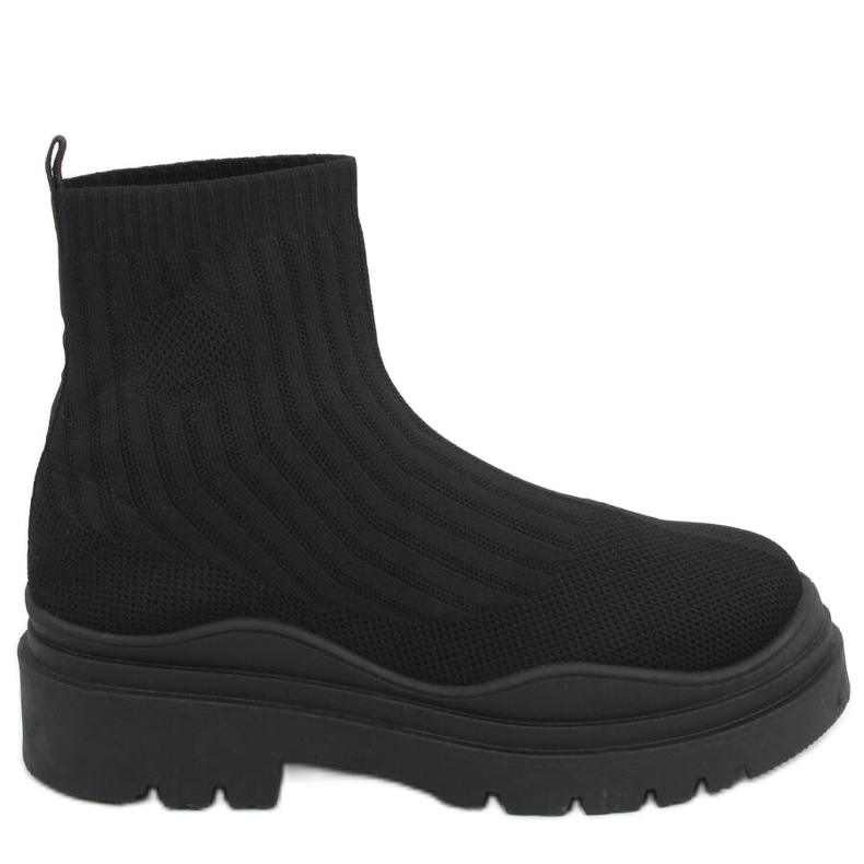 Chaussures socquettes Silva NOIR + NOIR le noir