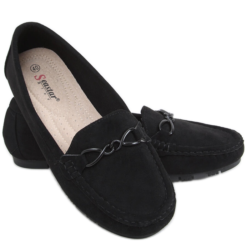 PA1 Mocassins Saga Black, femmes le noir