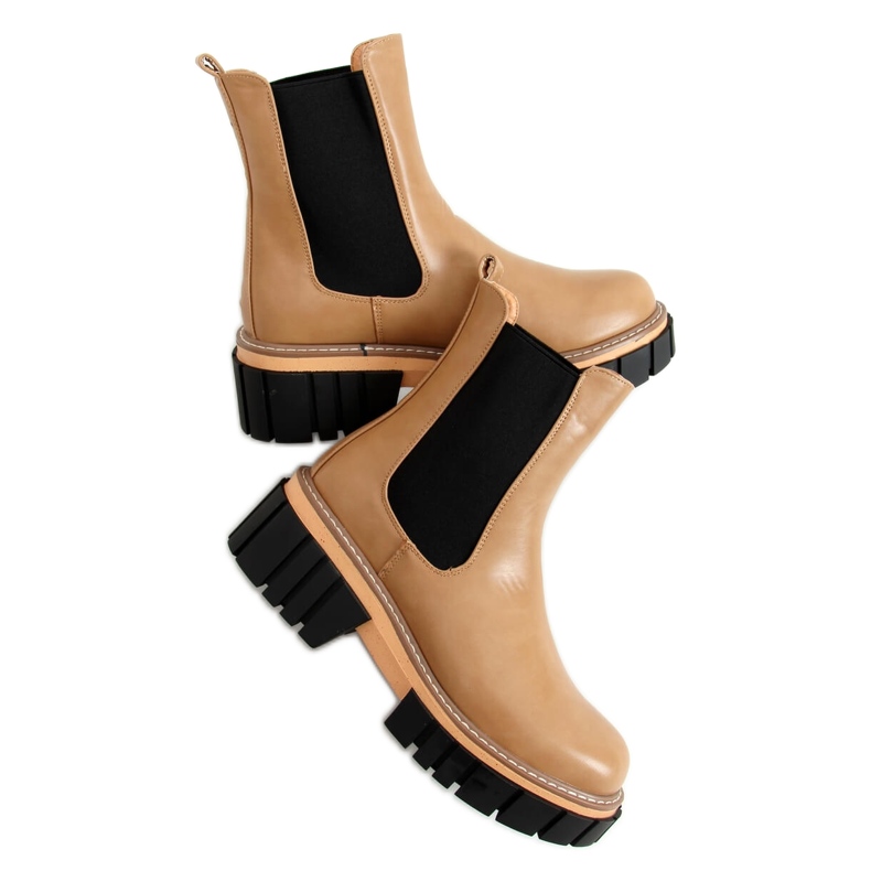 Bottines Chelsea femme Bella LT.KHAKI beige