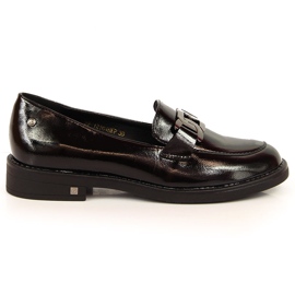 Mocassins vernis noir femme Potocki