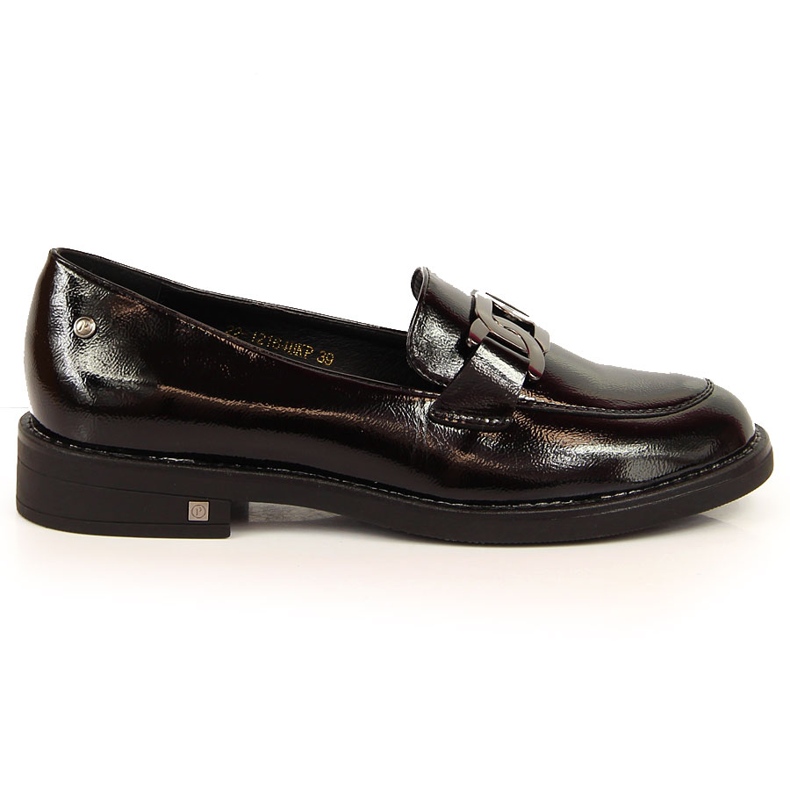 Mocassins vernis noir femme Potocki le noir