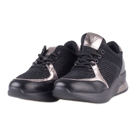 Baskets Vinceza élégantes noires