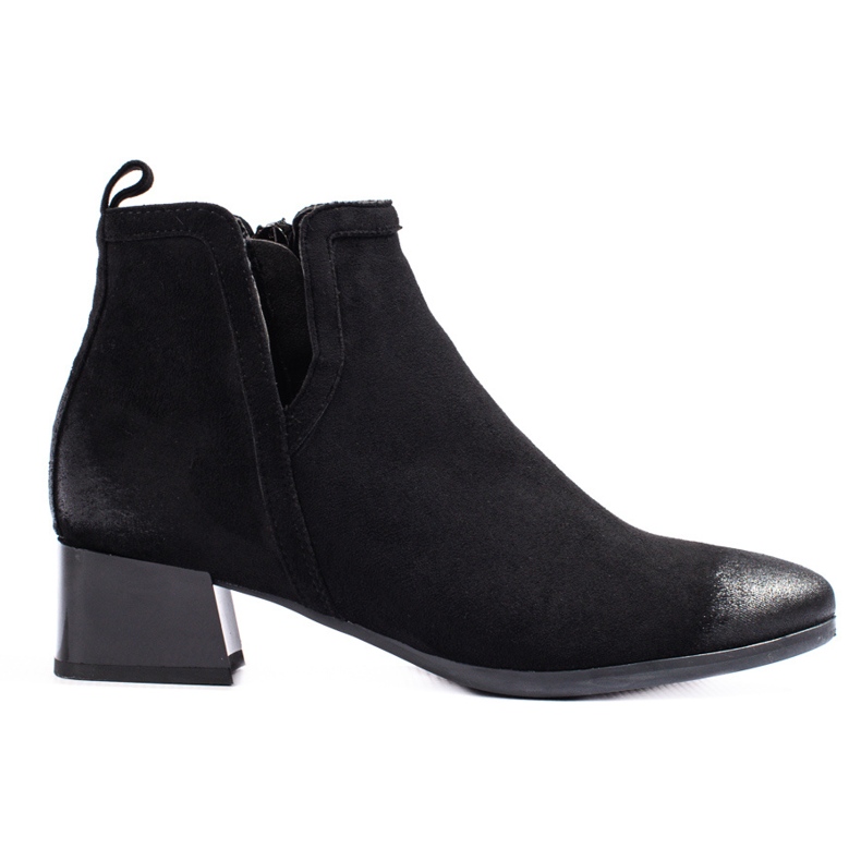 Bottes Vinceza en daim noir le noir
