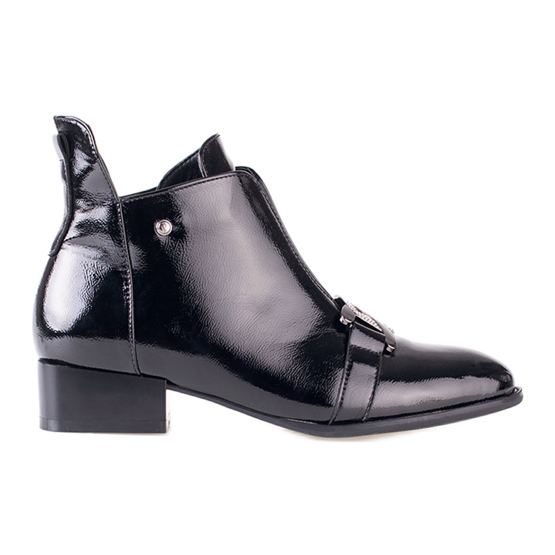 Bottes noires élégantes par W. Potocki le noir