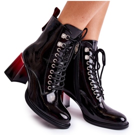 S.Barski Bottes à talons hauts Alisse noires à la mode