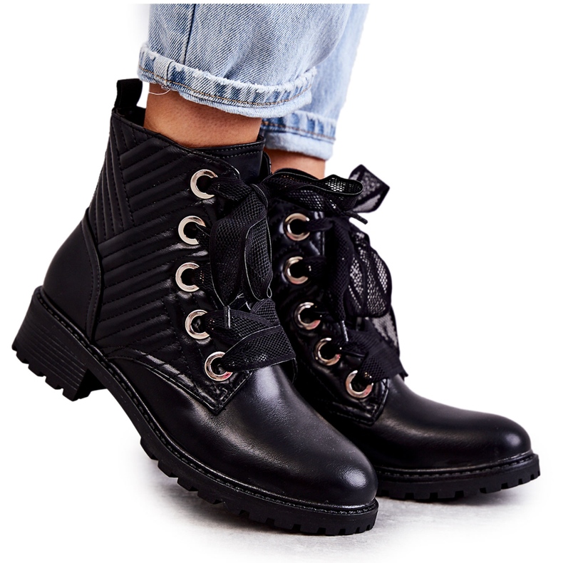 PG1 Bottes matelassées Torino noires avec réchauffement le noir PG1 Bottes matelassées Torino noires avec réchauffement le noir